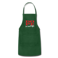 DOPE IN REAL LIFE: Adjustable Apron - forest green