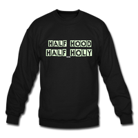 HALF HOOD: Crewneck Sweatshirt - black