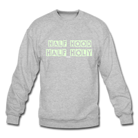 HALF HOOD: Crewneck Sweatshirt - heather gray