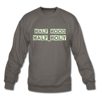 HALF HOOD: Crewneck Sweatshirt - asphalt gray