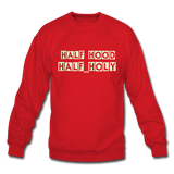 HALF HOOD: Crewneck Sweatshirt - red