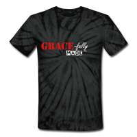 GRACE-fully MADE: Unisex Tie Dye T-Shirt - spider black