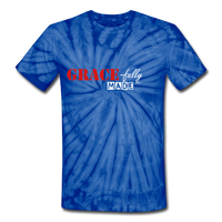GRACE-fully MADE: Unisex Tie Dye T-Shirt - spider blue