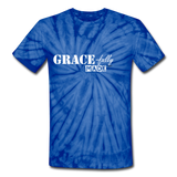 GRACE-fully MADE (wl): Unisex Tie Dye T-Shirt - spider blue