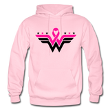 WONDER WARRIOR: Gildan Heavy Blend Adult Hoodie - light pink