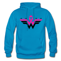 WONDER WARRIOR: Gildan Heavy Blend Adult Hoodie - turquoise