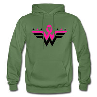 WONDER WARRIOR: Gildan Heavy Blend Adult Hoodie - military green