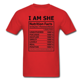 I AM SHE: Unisex Classic T-Shirt - red