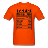 I AM SHE: Unisex Classic T-Shirt - orange