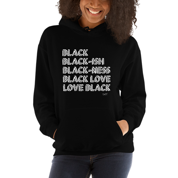 LOVE BLACK: Unisex Hoodie