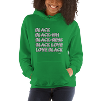 LOVE BLACK: Unisex Hoodie