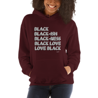 LOVE BLACK: Unisex Hoodie