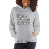 LOVE BLACK: Unisex Hoodie