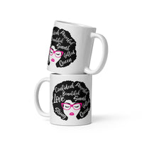 STRONG QUEEN: White glossy mug