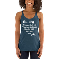 On My Sh&t: Women's Racerback Tank